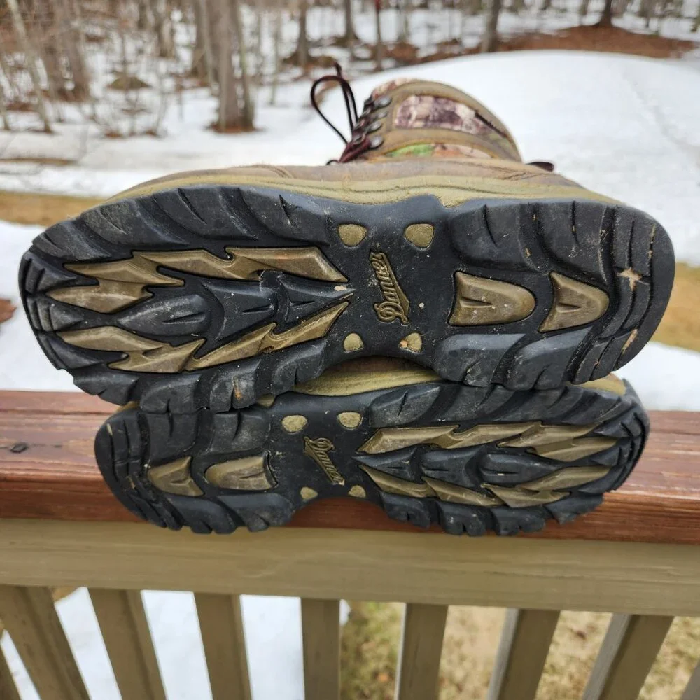Danner High Ground Mens 9.5 D Camo Hunting Boots Real Tree Xtra Green Gore-Tex